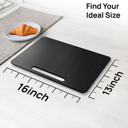 Ibyx Elegant Round Sliding Tray for Your Pressure Cooker, Air Fryer & Heavy Kitchen Appliances - Sturdy, Slides Easily from Under The Cabinet (Natural, 13”)