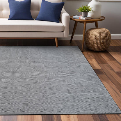 Luul Home Modern Gray Non Slip Rug Solid 8x10 Non Skid Soft Rubber Back Area Rugs for Living Room Kitchen Bedroom Bathroom Dining Room Easy Cleaning Stain Resistant Non Shedding Carpet 8 x 10