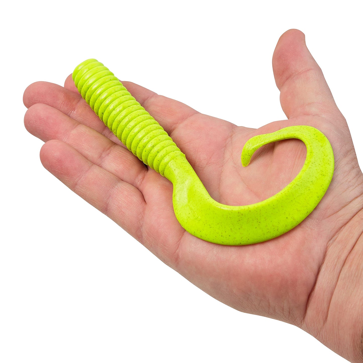 Berkley Gulp! Grub Fishing Soft Bait, Chartreuse, 8- Inch