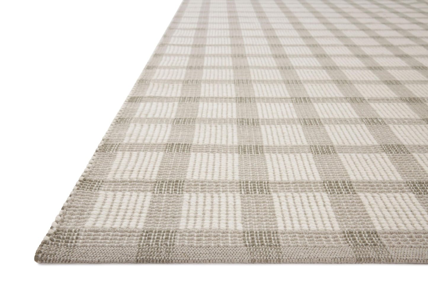 Loloi Magnolia Home by Joanna Gaines Ryder Collection RYD-02 Stone/Ivory 3'-6" x 5'-6" Accent Rug