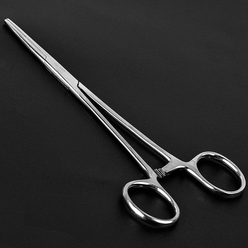 SF 6.3inch Fishing Hook Remover Fly Fishing Forceps Hemostats Straight Stainless Steel Silver Fishing Pliers 1Pcs