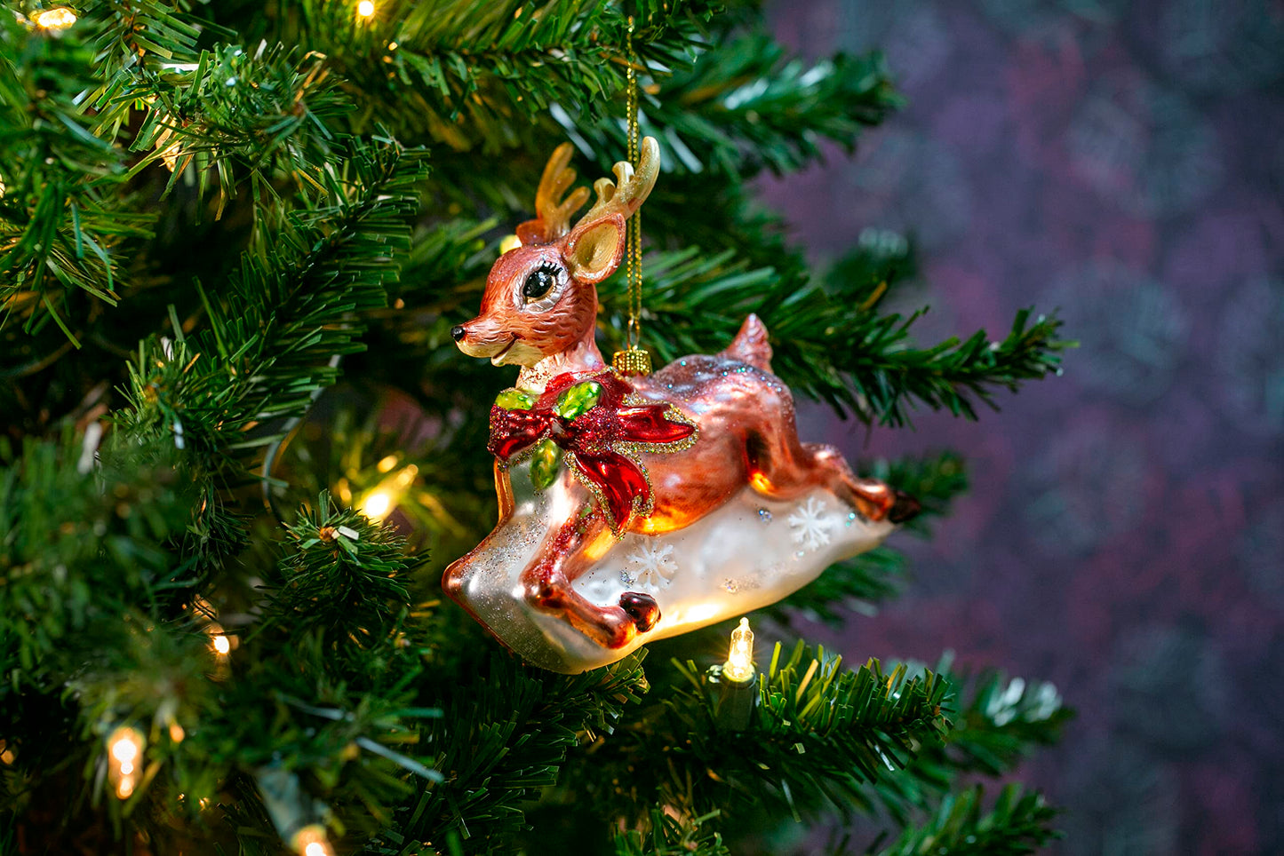Party Rock | Reindeer Glass Ornament | X-Mas Collection