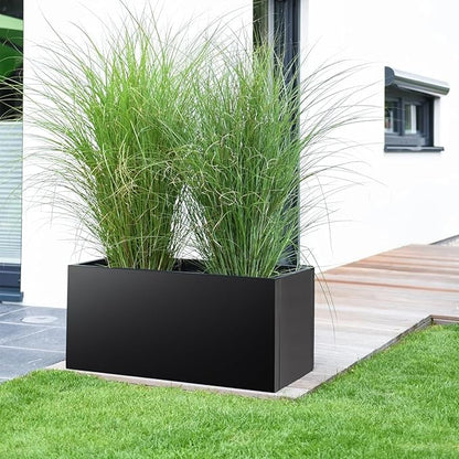 Steel Planter Box 32"x16"x16", Square Metal Planter Box Indoor&Outdoor, Steel Planter Heavy Duty for Commercial and Residential Use