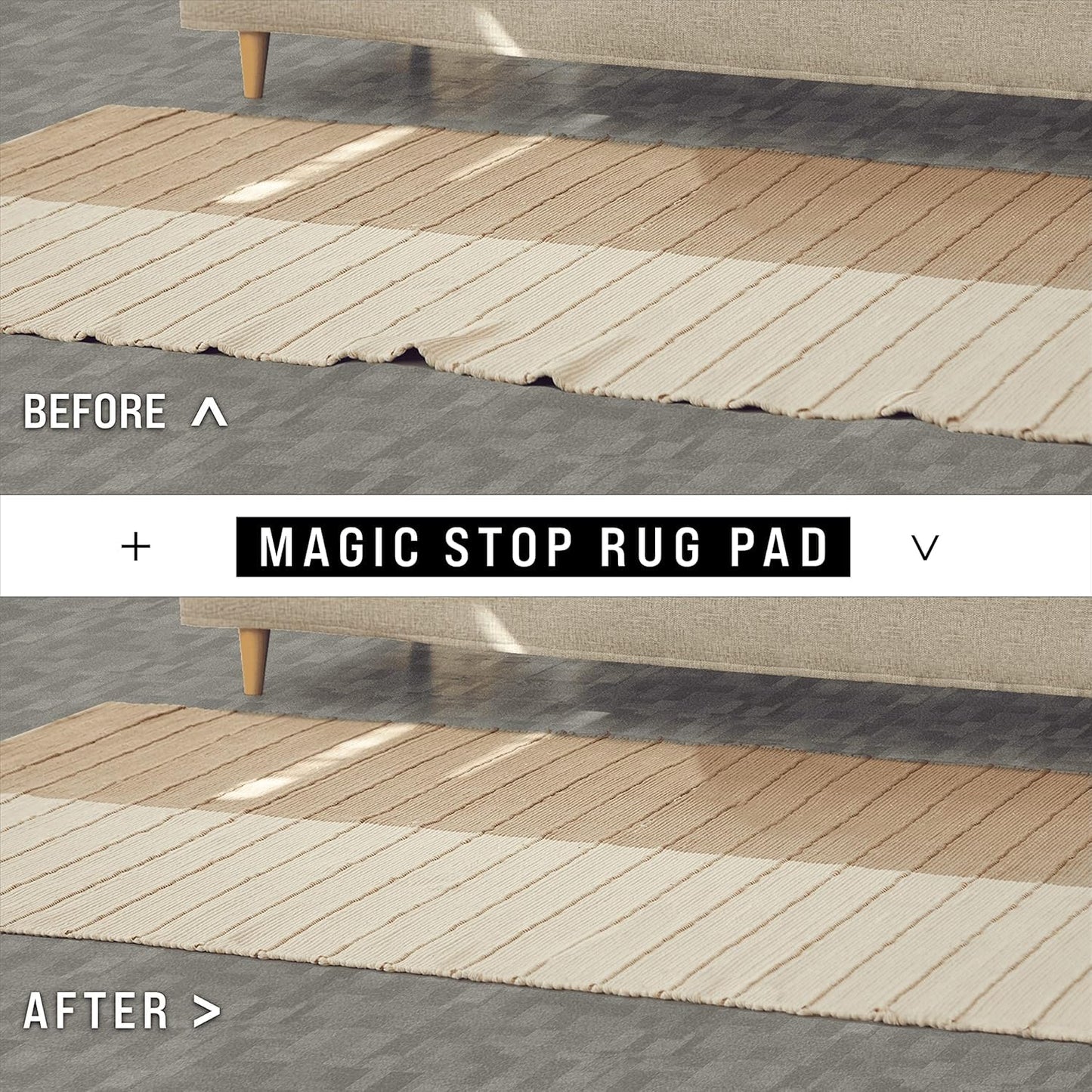 Slip-Stop Magic Stop Rug on Carpet Non-Slip Rug Pad for Area Rugs and Runner Rugs, USA-Made Rug Gripper for Carpet Over Carpet Keeps Rugs in Place On Carpet, 9' x 12'