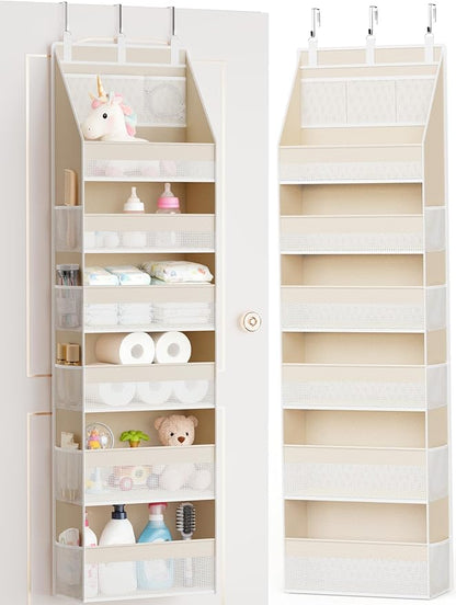 Criusia Over the Door Organizer, 6-Shelf Closet Hanging Storage