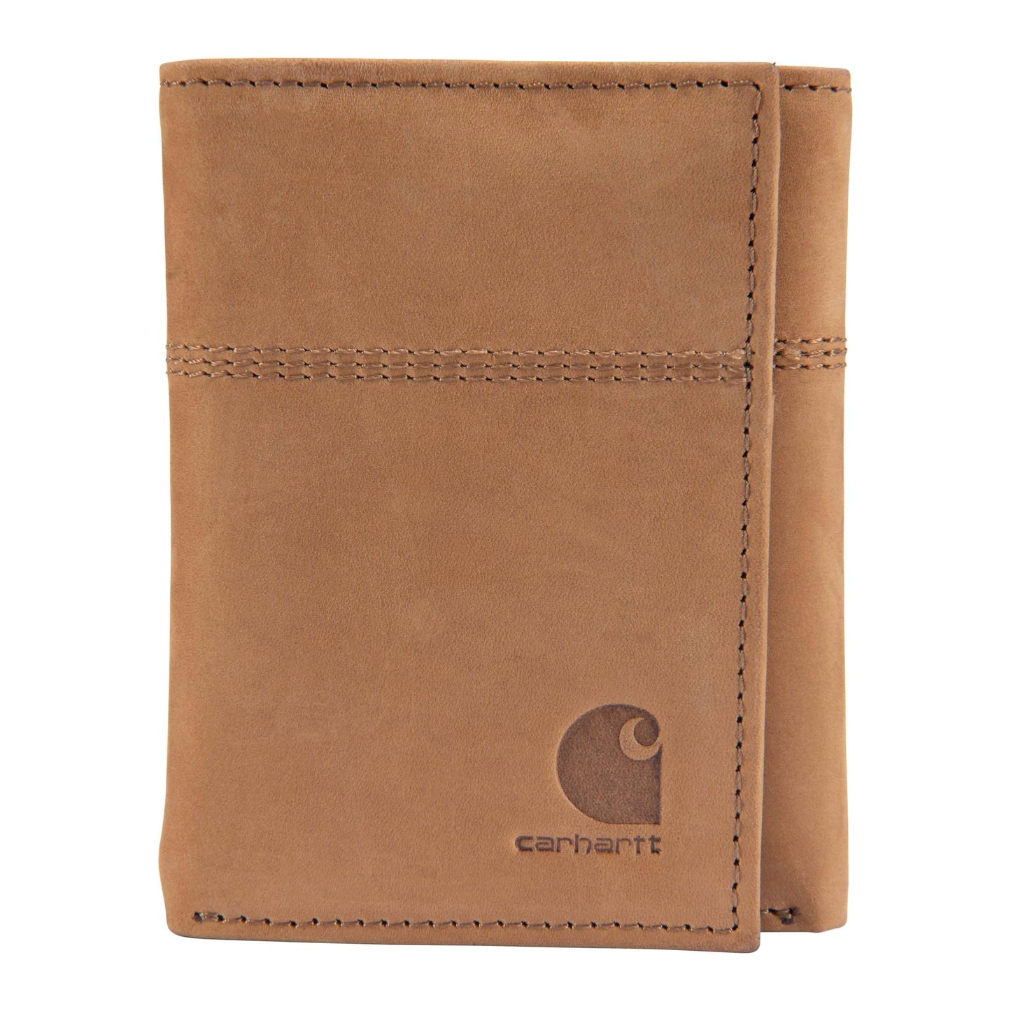 Carhartt Men’s Full Grain Saddle Leather Wallets, RFID Blocking Bifold, Trifold, and Front Pocket Options, Gifts for Men
