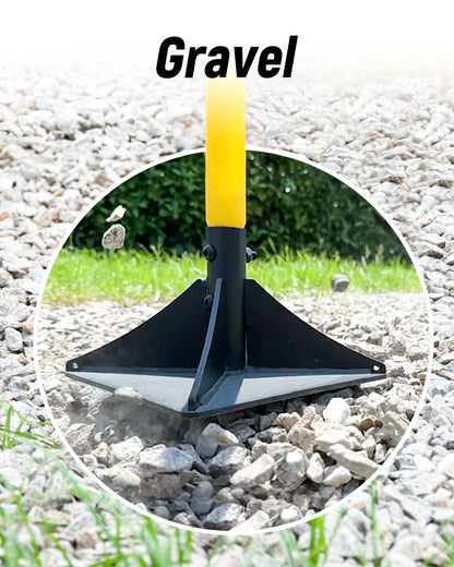 BlumeTrec 10"x10" Steel Tamper with 48" Handle, Heavy Duty Hand Compactor Tool for Leveling Soil, Gravel, Sand, Asphalt, Ground, Paver, Driveway, Garden, Yard and Blacktop Repair