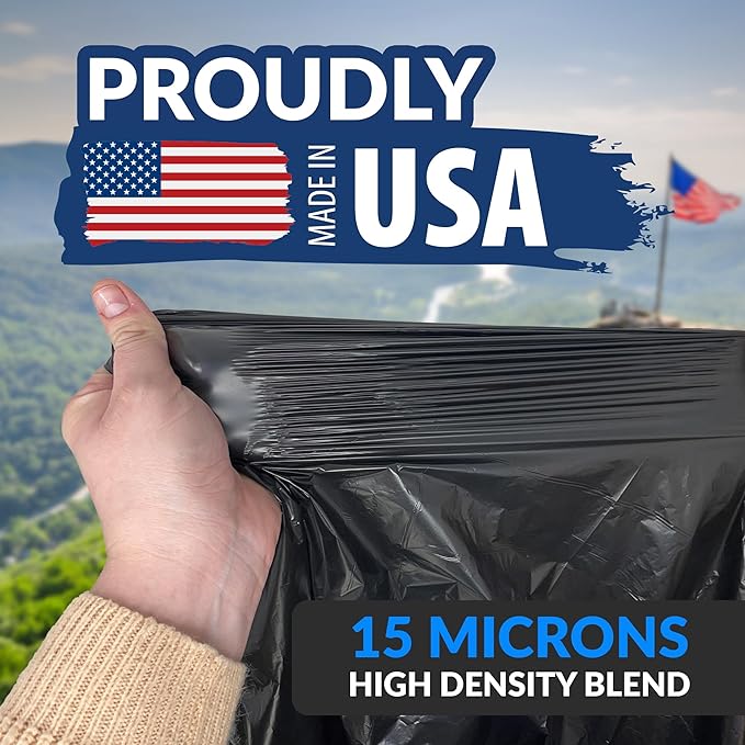 Reli. 30-33 Gallon Trash Bags Heavy Duty | 250 Count Bulk | Black Large Trash