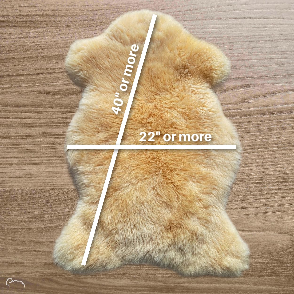 Medical Sheepskin Pad for Sensitive Skin and Bed Sores | Lambskin Rug | Natural Wool | Real Fur Pelt | Warm and Super Soft | Stress and Pain Relief | Washable | Size - Large