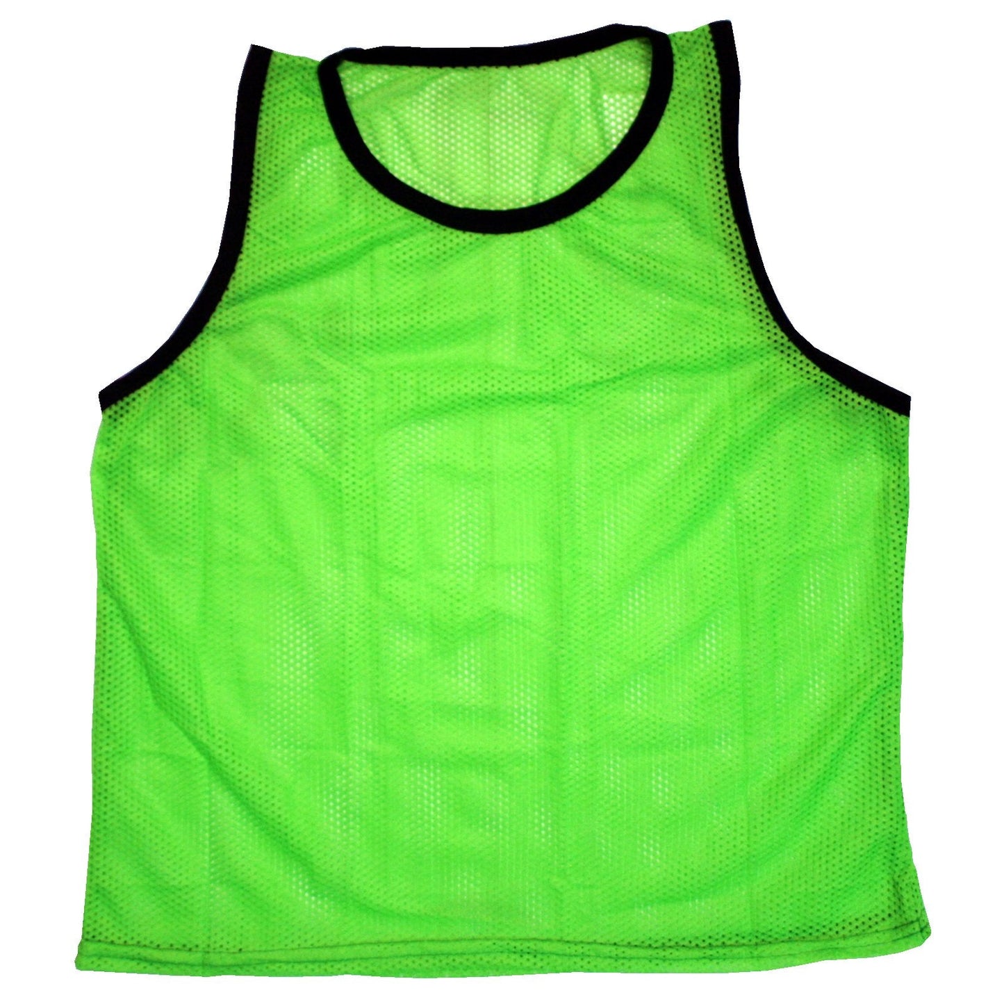 BlueDot Trading Boys 12 Pack Nylon Mesh Scrimmage Vests for Soccer, Football, Basketball, Lacrosse Team Practice Sports Training aids, Green, One Size US