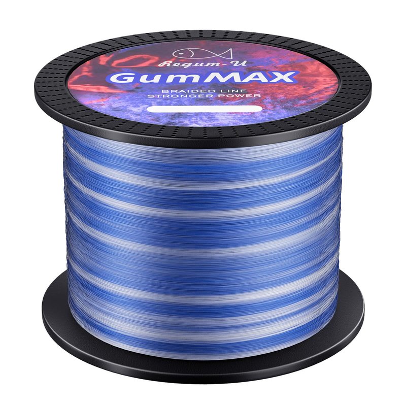 GumMAX 8X Stealth Braided Fishing Line 1093 Yards / 100 LB Abrasion Resistant Superline Zero Stretch & Smaller Diameter Confuse & Catch Big Fish Better in Saltwater & Freshwater (Navy Blue)
