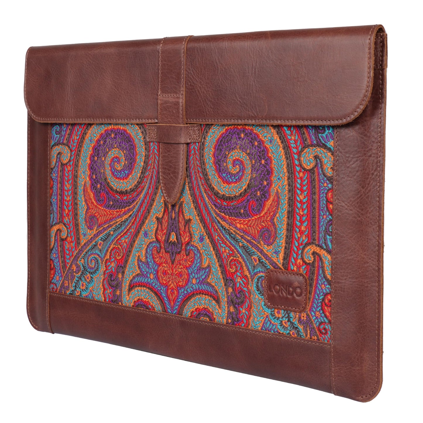 Londo Leather Sleeve Compatible with MacBook Pro 14 & Air 13-13.3 Inch (M5, M4, M3, M2, M1, Pro, Max) & iPad Pro 12.9, Premium Top Grain Leather Laptop Bag, 2020 to 2026 Models