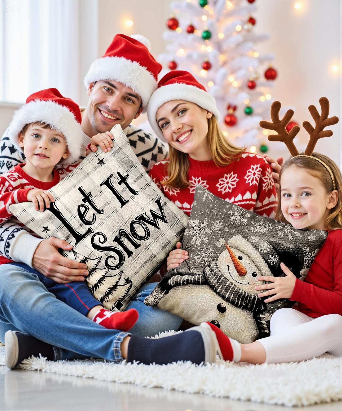SEGXCFL Christmas Pillow Covers Decorative for Couch Sofa Livingroom Outdoor Christmas Home Decor
