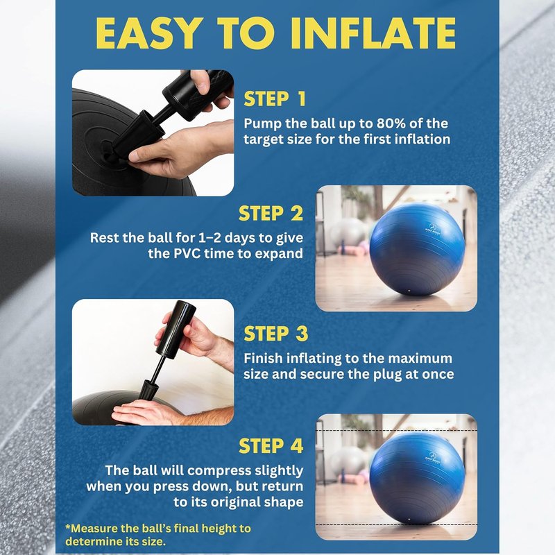 ProBody Pilates Pregnancy Ball - Yoga Ball for Prenatal & Postnatal Exercise | Includes Guide Book