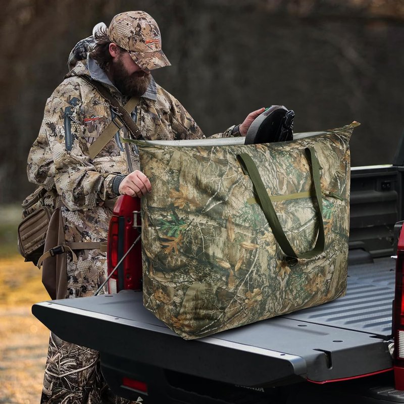 Camouflage Scent Control Bag - Extra Large 42 x 26 Inch Waterproof Smell Proof Storage for Hunting Gear