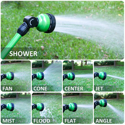 STYDDI Watering Wand 18”, Metal 9 Pattern Garden Watering Wand with Pivoting Head and Thumb Control, 18-Inch Watering Wand for Garden Hose, Ideal for Watering Hanging Basket and Shrubs, Flower, Green
