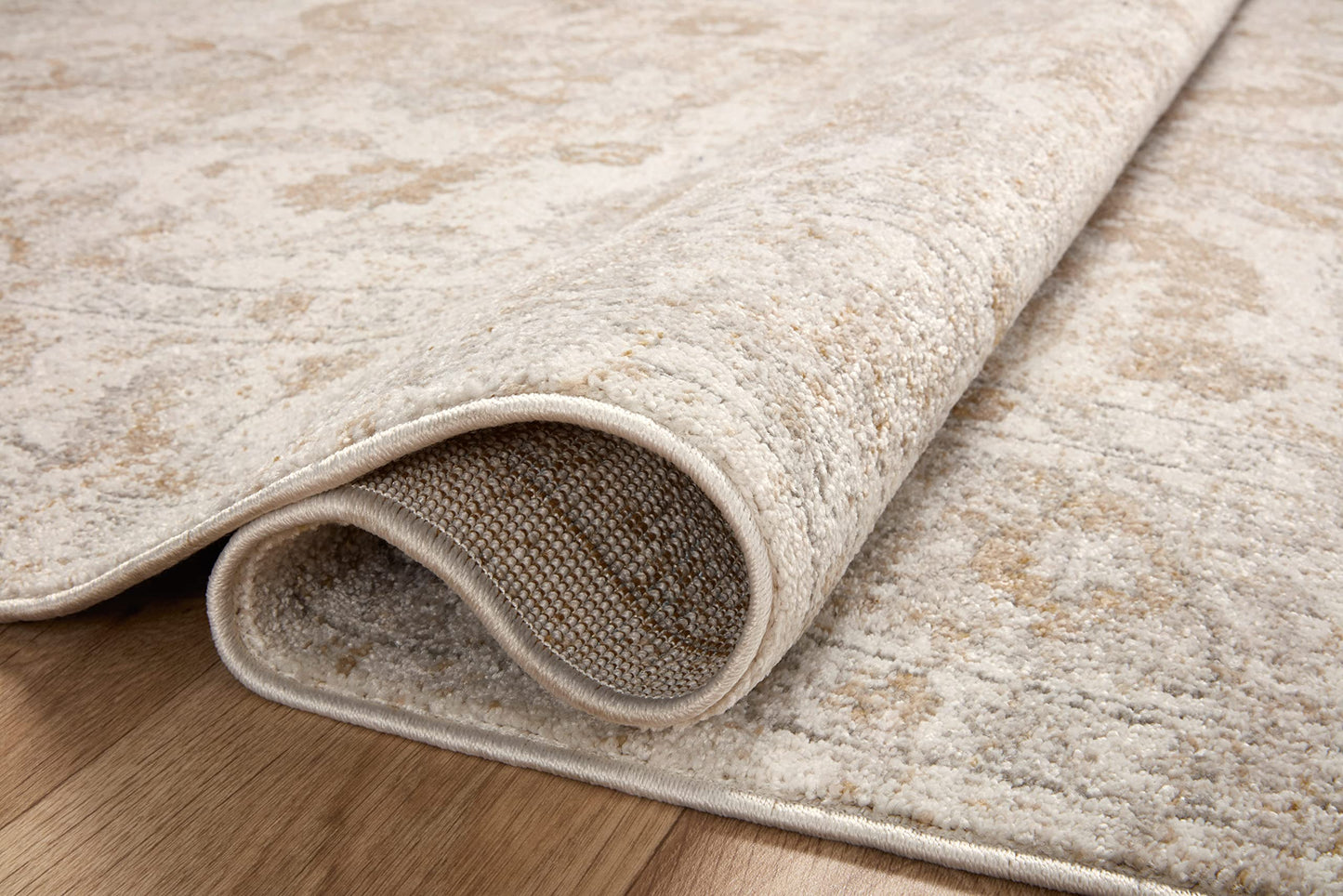 Loloi Odette Collection ODT-03 Ivory/Beige 5'-3" x 7'-9" Area Rug