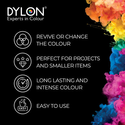 Dylon Hand Fabric Dye Sachet for Clothes & Soft Furnishings, 50g – Tropical Green