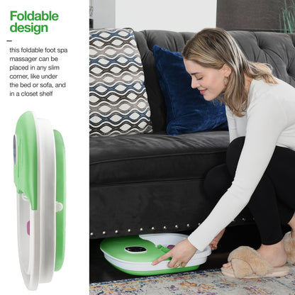 Medical king Foot Spa with Heat and Massage and Jets Includes A Remote Control A Pumice Stone Collapsible Massager with Bubbles and Vibration