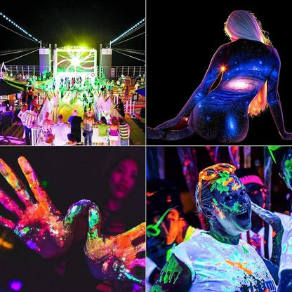 Black Lights HWay 200W LED Black Purple Lights Flood Light with Plug(6ft Cable) for Blacklight Party, Stage Lighting, Aquarium, Body Paint, Fluorescent Poster, Neon Glow in The Dark Night
