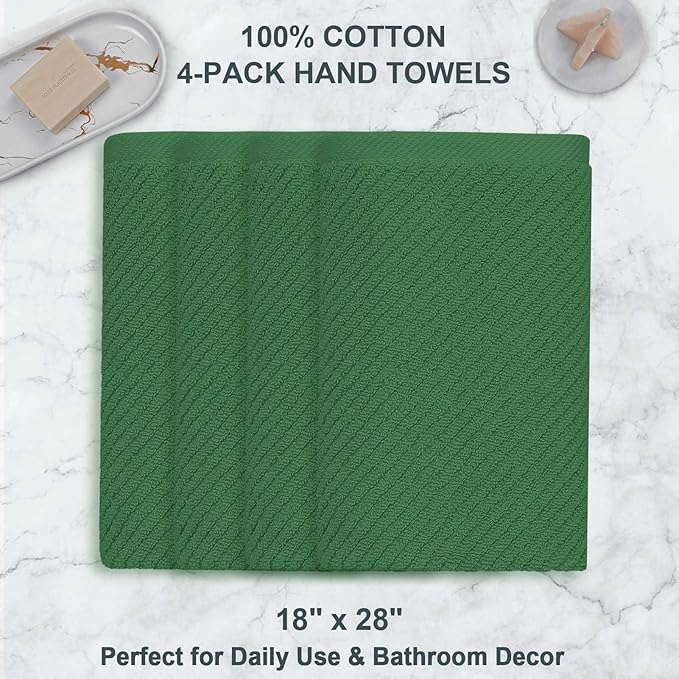 Green Hand Towels for Bathroom