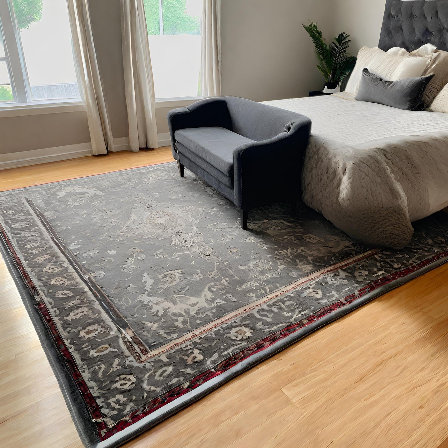 Duggins Superior Rug Works - 5' x 5' - Rug Pad - Hard Surface/Carpet - Non Slip - Felt/Rubber - Reversible - 1/4In - 10YR