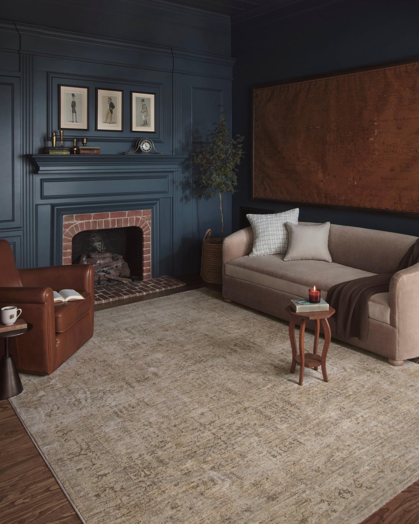 Loloi Magnolia Home by Joanna Gaines Junie Collection JUE-02 Oatmeal/Smoke 11'-6" x 15'-7", .38" Pile Height, Area Rug