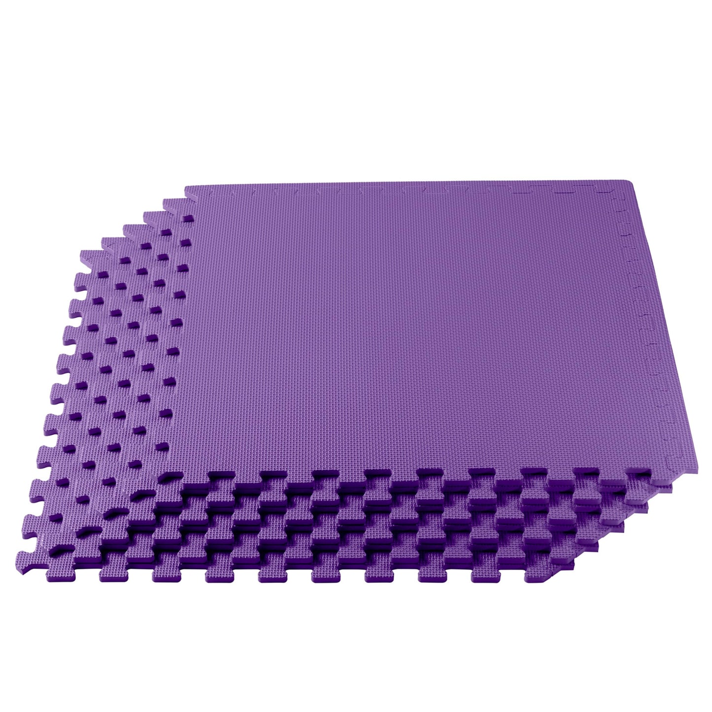 We Sell Mats 1/2 Inch Thickness Multipurpose EVA Foam Floor Tiles, Interlocking Floor Mat for Indoor Gym and Home Use, 24 in x 24 in, Purple, 24 Square Feet (6 Tiles)