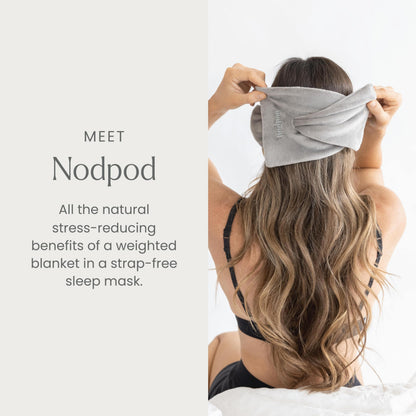 Nodpod Gentle Pressure Sleep Mask | Patented Light Blocking Design for Sleeping, Traveling & Relaxation - Wisteria