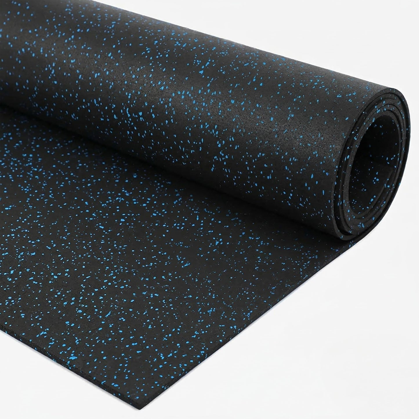 Traxxon by FlooringInc Rubber Gym Flooring Roll, Heavy Duty Recycled Rubber Floor Mats for Home Gym, Garage Gym Floor Mat, Horse Stall Mat (1/4" Thick | Blue | 4'x10' | 40 Sq Ft)