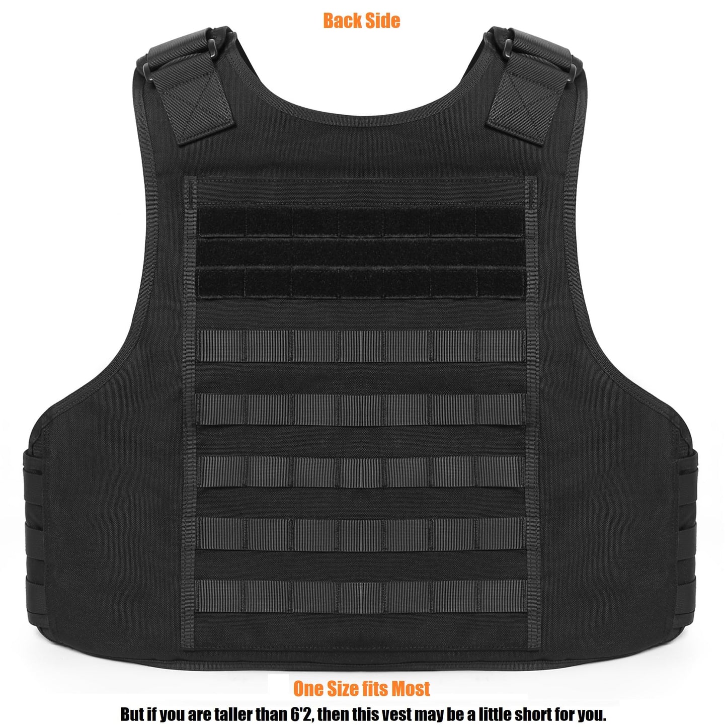 TACNEX Lightweight MOLLE Duty Vest Adjustable Weighted Workout Vest for Men Women Classic