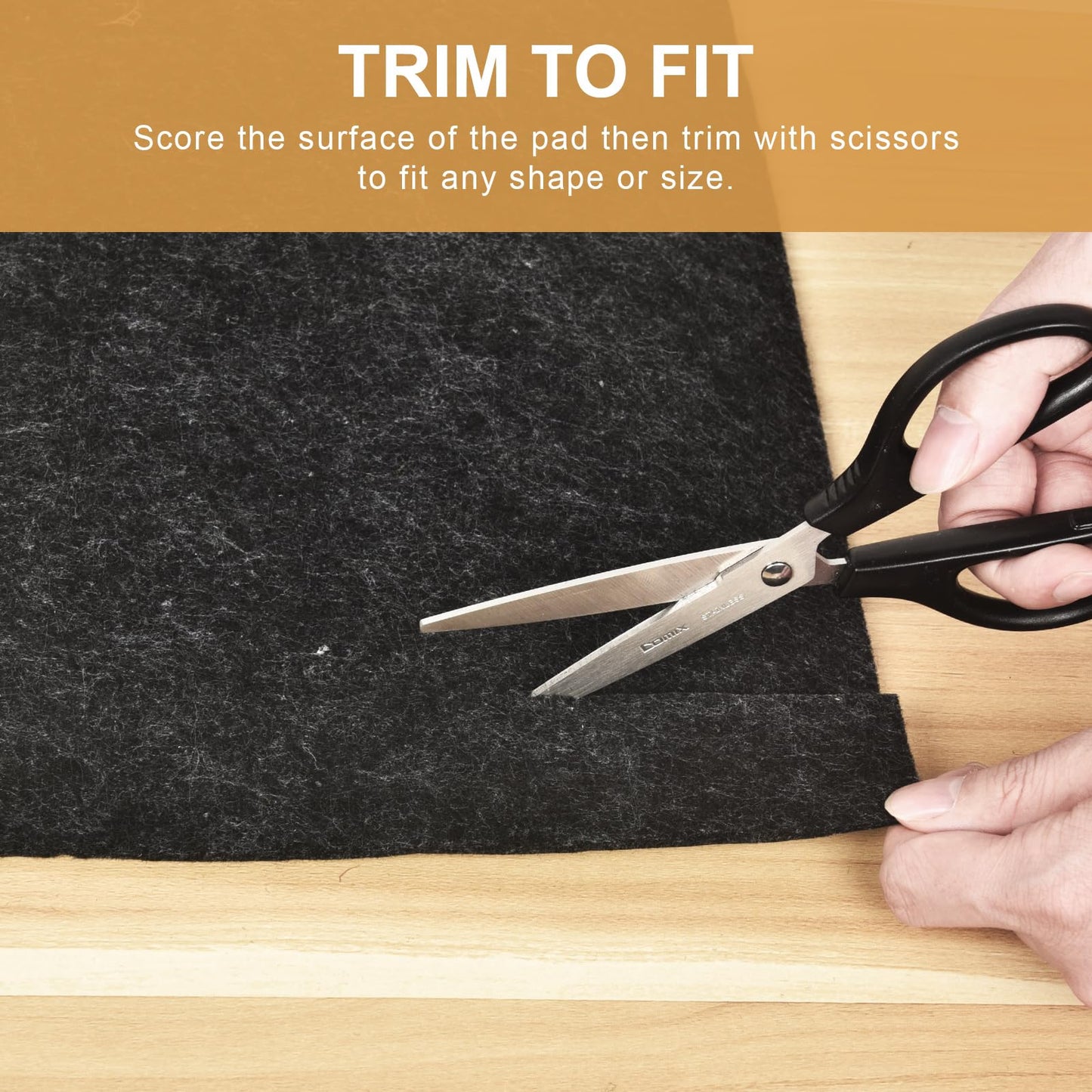Deep Dream 1/4" Thick Felt and Natural Rubber Backing Rug Pad - Non Slip Carpet Gripper for 2 x 8 Ft Area Rugs - Protective Cushioned Pads for All Floors