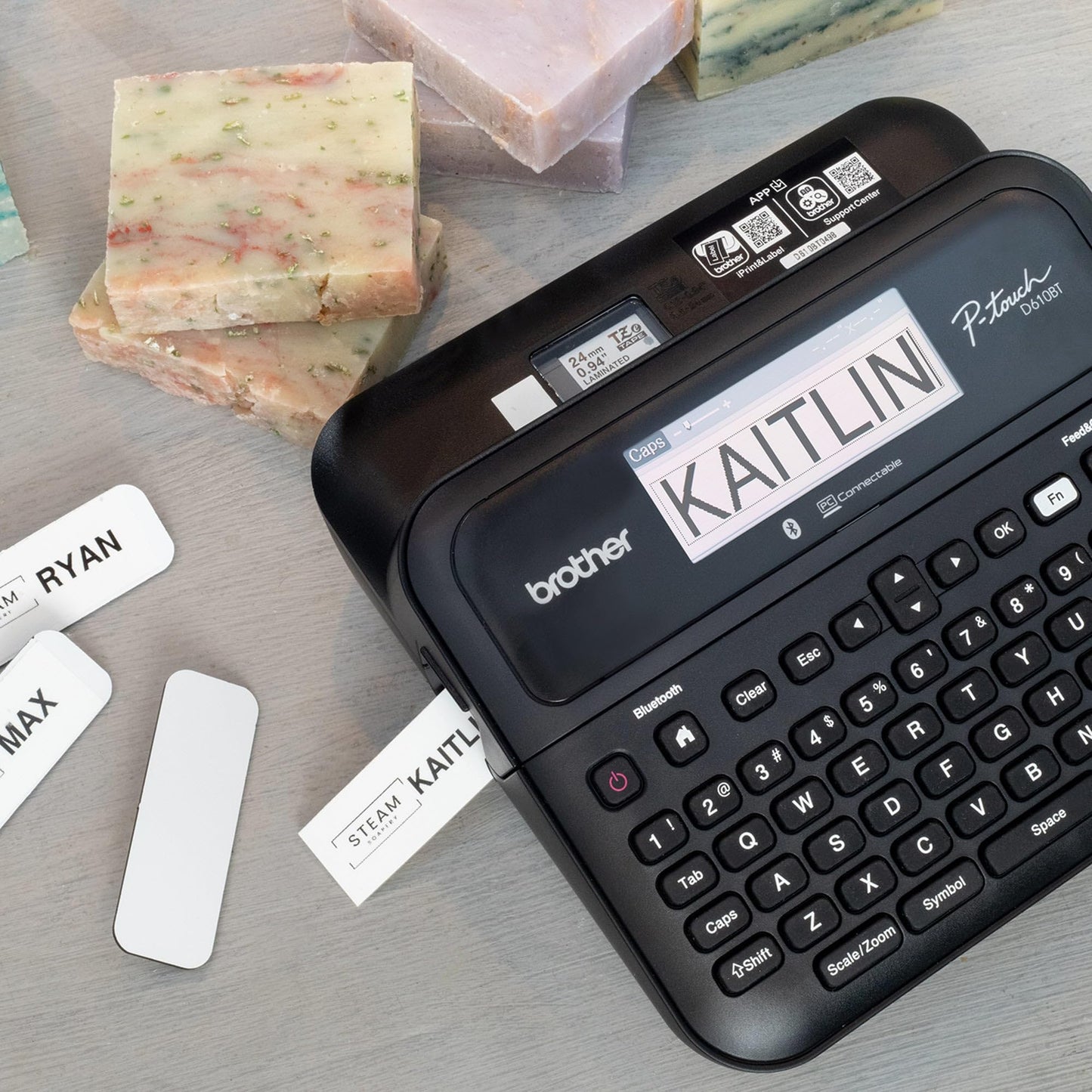 Brother® P-touch PT-D610BT Business Professional Connected Label Maker With Bluetooth®