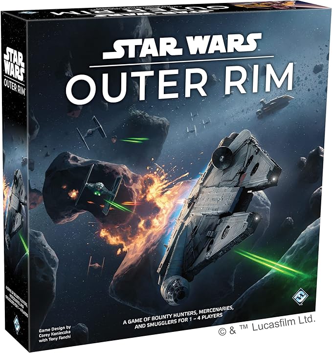 Asmodee Star Wars Outer Rim Board Game - Strategy Game Fun Family Adventure for Teens &amp Adults Ages 14+ 1-4 Players 3-4 Hour Playtime