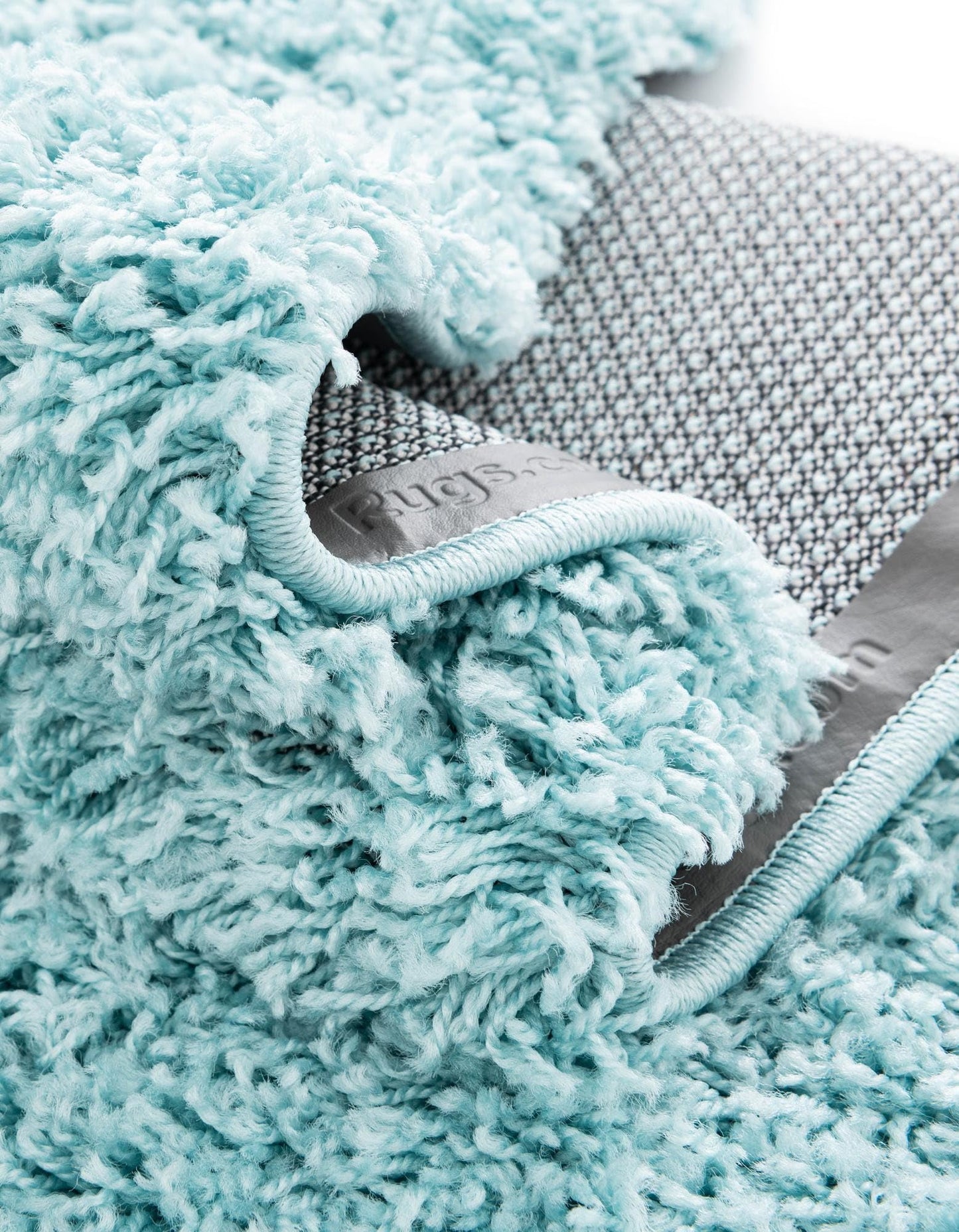 Rugs.com - Everyday Shag Rug – 13 Ft Runner Turquoise Shag Rug – Plush 1.25" High Pile, Stain-Resistant, Easy-Clean Runner for Hallways, Entryways, and Kids Playrooms