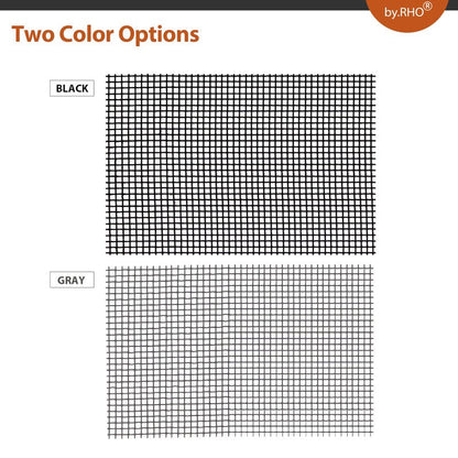 by.RHO Window Screen Repair Kit Tape. Black XL(15FT). 3-Layer Strong Adhesive & Waterproof Fiberglass Covering Wire mesh Repair for Window Screen and Screen Door tears Holes Screen Repair kit