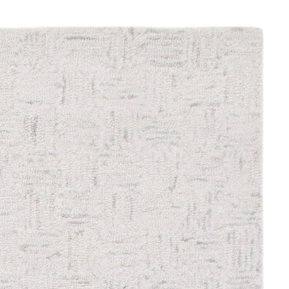 SAFAVIEH Micro-Loop Collection Area Rug - 9' x 12', Light Grey & Ivory, Handmade Wool, Ideal for High Traffic Areas in Living Room, Bedroom (MLP537F), Light Grey/Ivory