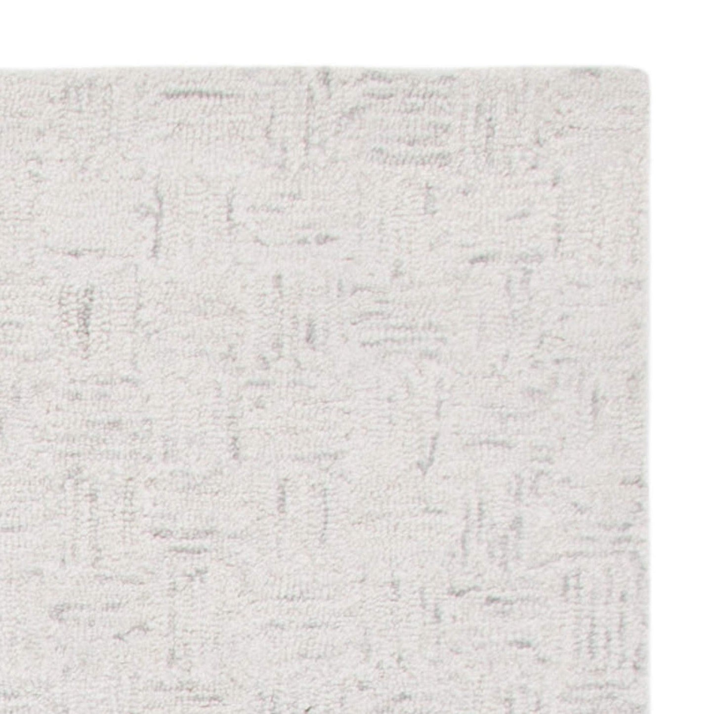 SAFAVIEH Area Rug 8x10 - Micro-Loop Collection - Large - Light Grey & Ivory, Handmade Wool, Ideal for Living Room, Bedroom, Office, Dining Space (MLP537F)