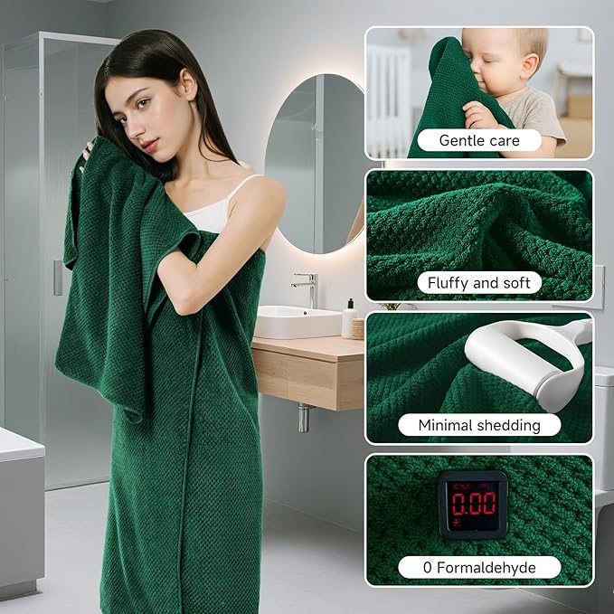 REDKISS Soft 6 Piece Bath Towel Set