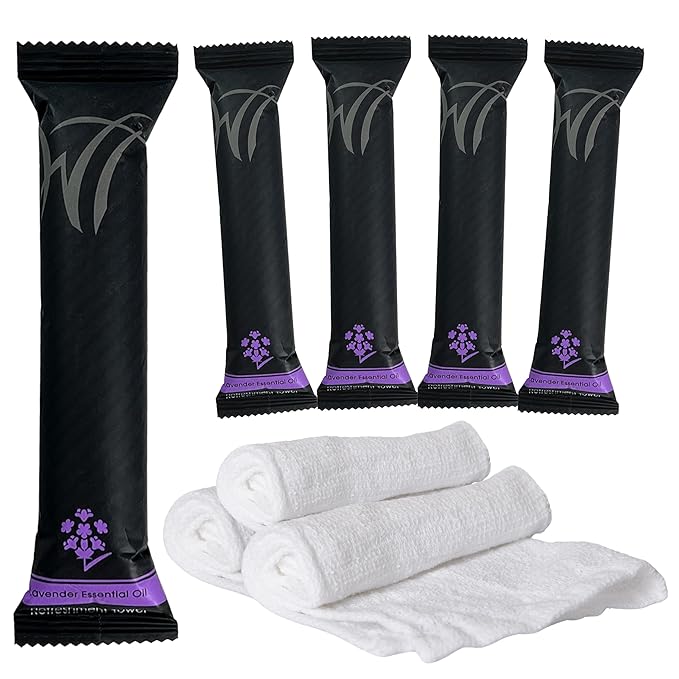 White Towel Services 8" x 8in Moist Cotton Towel Individually Wrapped