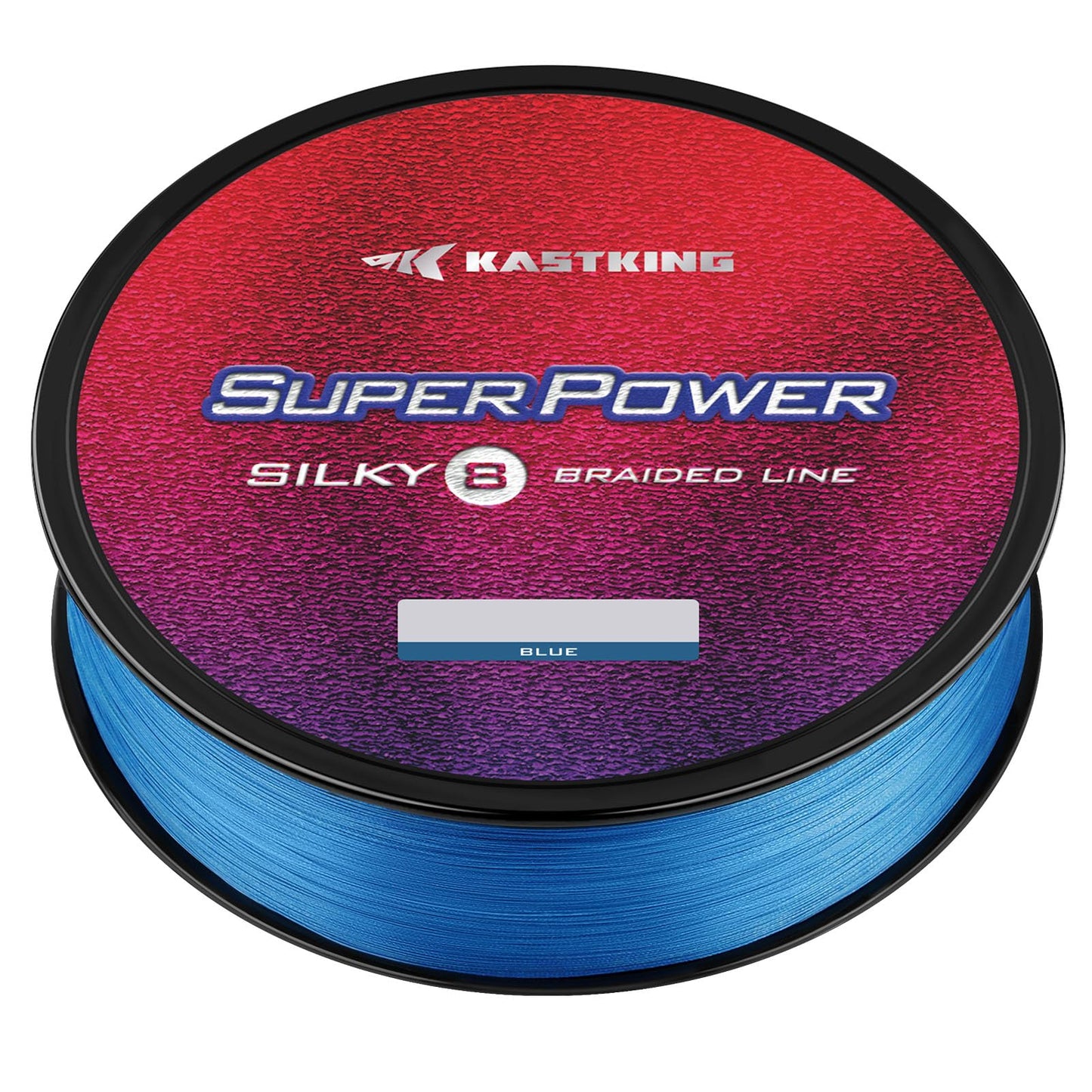 KastKing Superpower Silky8 Braided Fishing Line, Blue, 8 Strands, 80 LB, 500 Yds