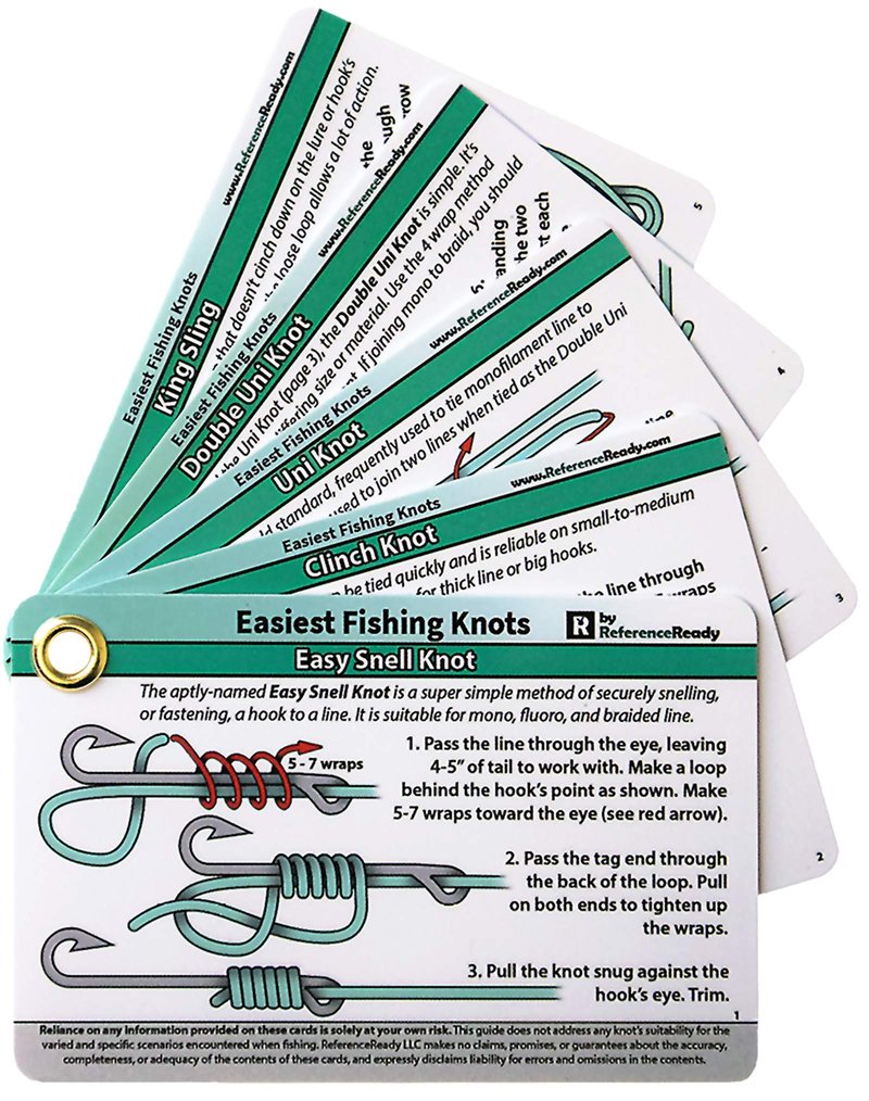 Easiest Fishing Knots: Waterproof Guide on How to Tie 12 Simple Fishing Knots with Mini Carabiner, Perfect for Beginners