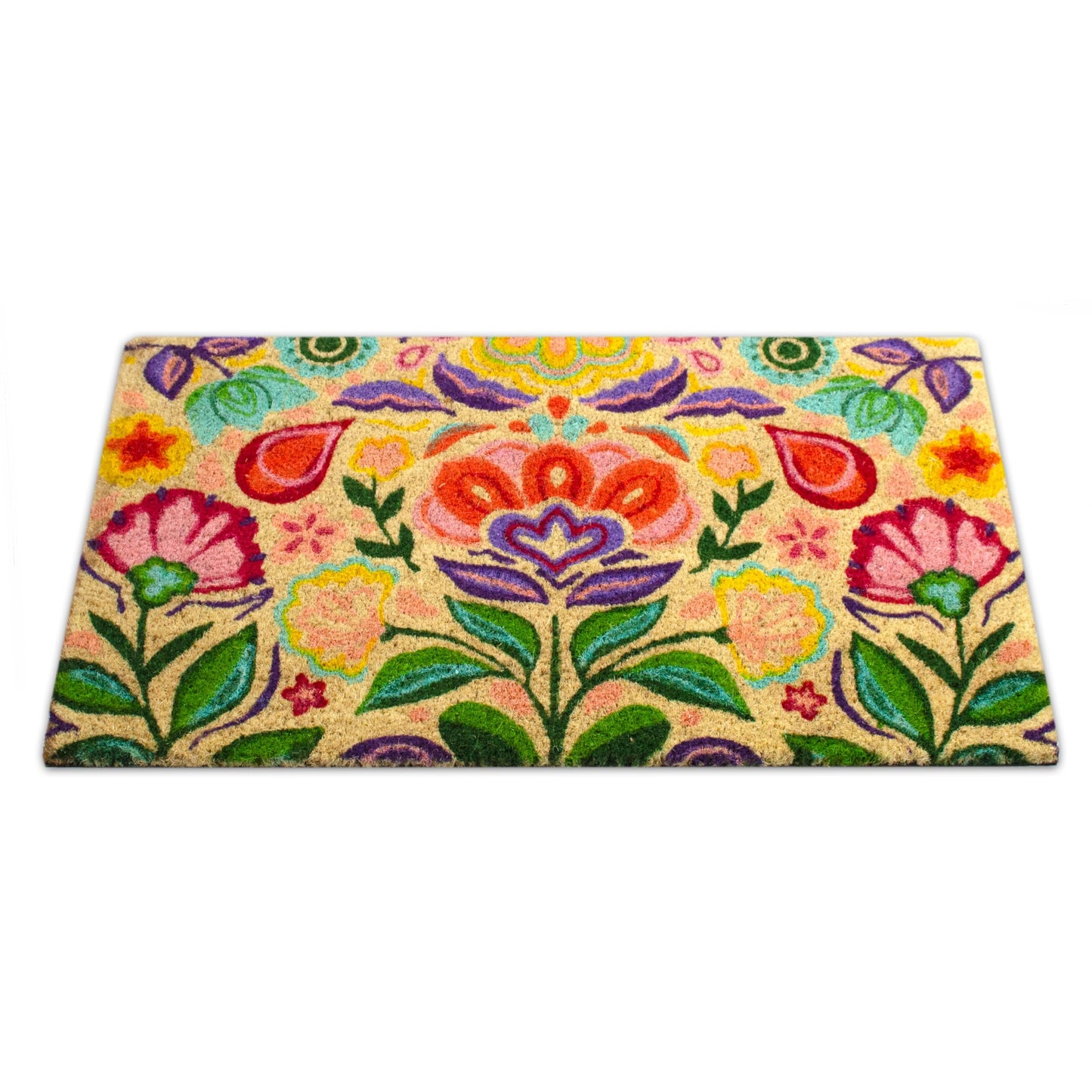 Coir Doormat, Front Door mats Outdoor, Funny Welcome mat Outdoor, Front Door mat for Home Entrance, Door mat Outside Entrance, Welcome mat Indoor 16"x27.5" (Dalias)