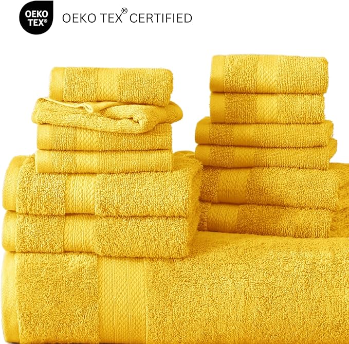 LANE LINEN 100% Cotton Bath Towels Set