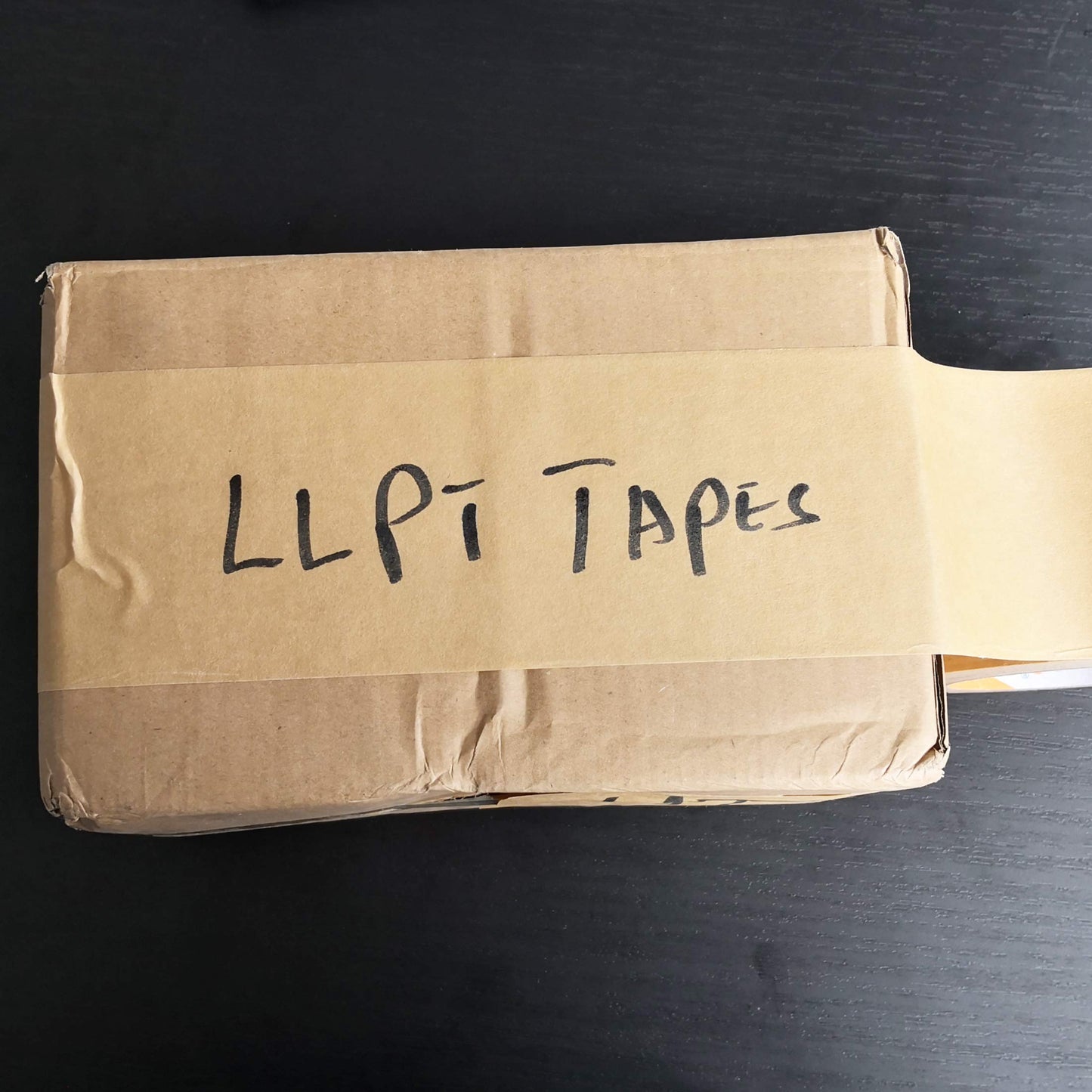 LLPT Kraft Paper Gummed Tape 6 Packs Recyclable Writable Tearable High Tensile Strength for Carton Sealing Photo Frame Seal 3” x 165 Ft Color Brown (PGB630)