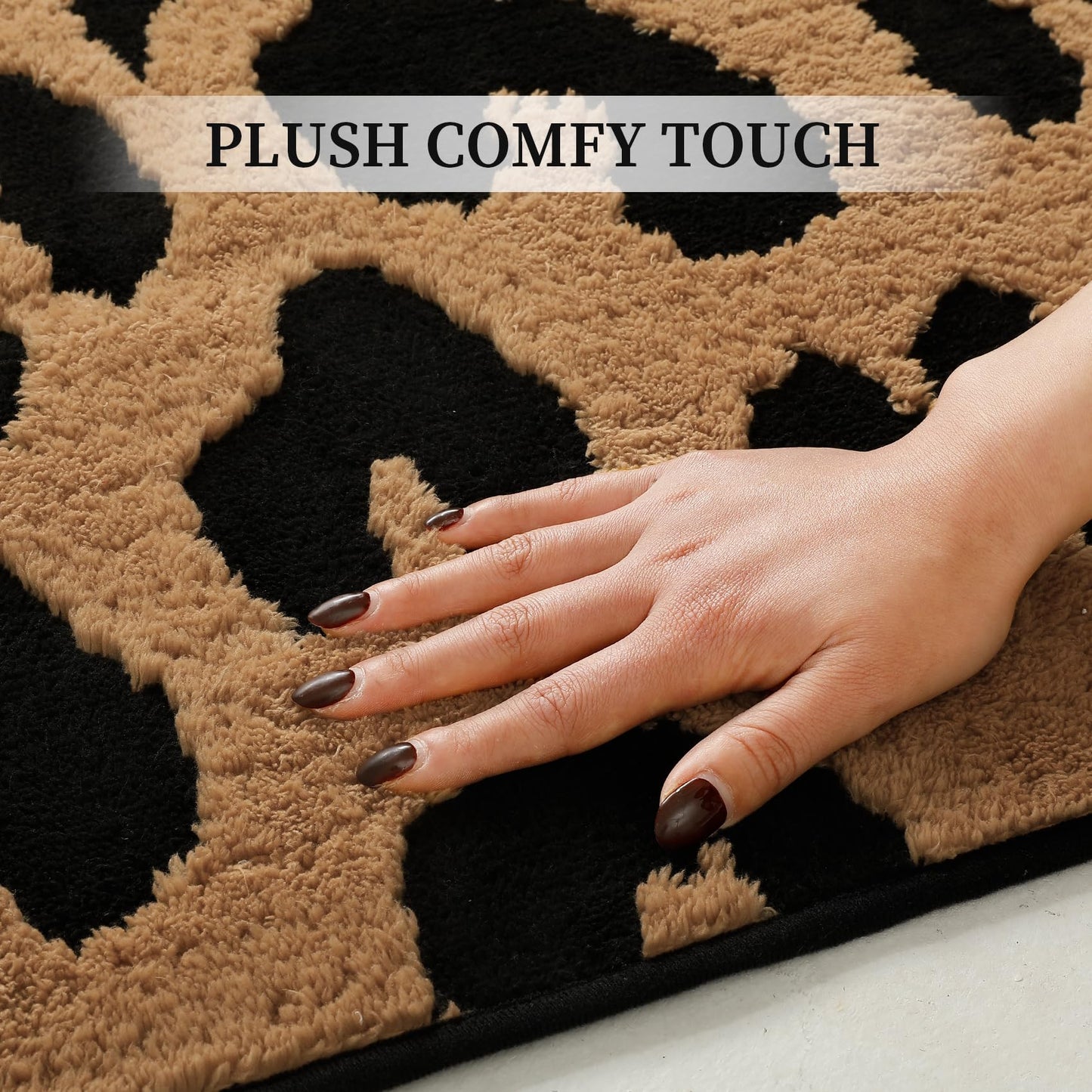 YIHOUSE 5×7 Ft Leopard Area Rugs, Washable High-Low Pile Plush Soft Rug, Non-Slip Non-Shedding Animal Cheetah Carpet for Living Room, Bedroom, Dining Room, Nursery, Home Decor