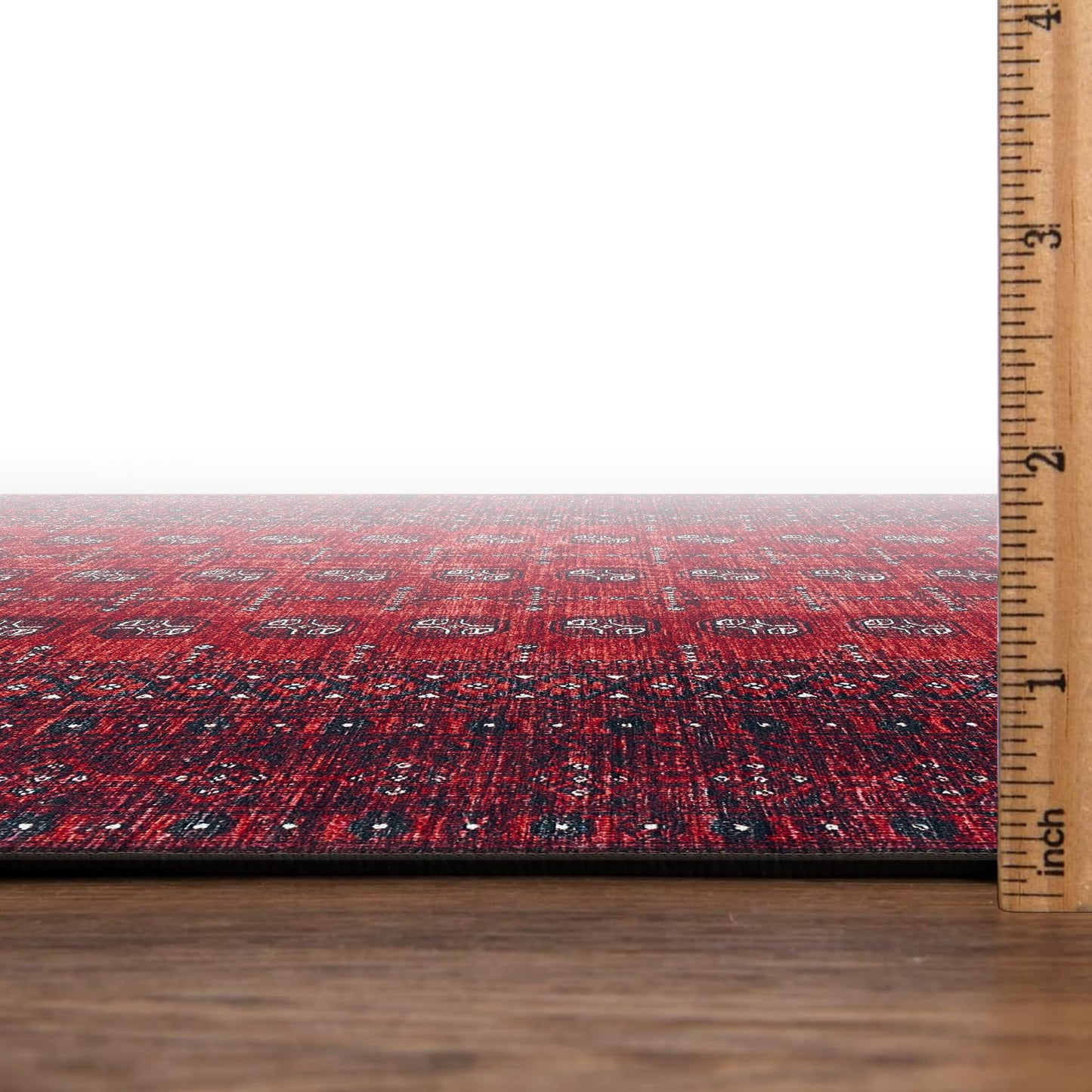 Keen Home Design 3x5 Rug - Machine Washable Entry Rug with Non-Slip Backing, Ideal for Enteryway, Kitchen, Bathroom, Laundry Room - Vintage, Easy Clean, Durable, Low Pile Rug - (3' x 5')