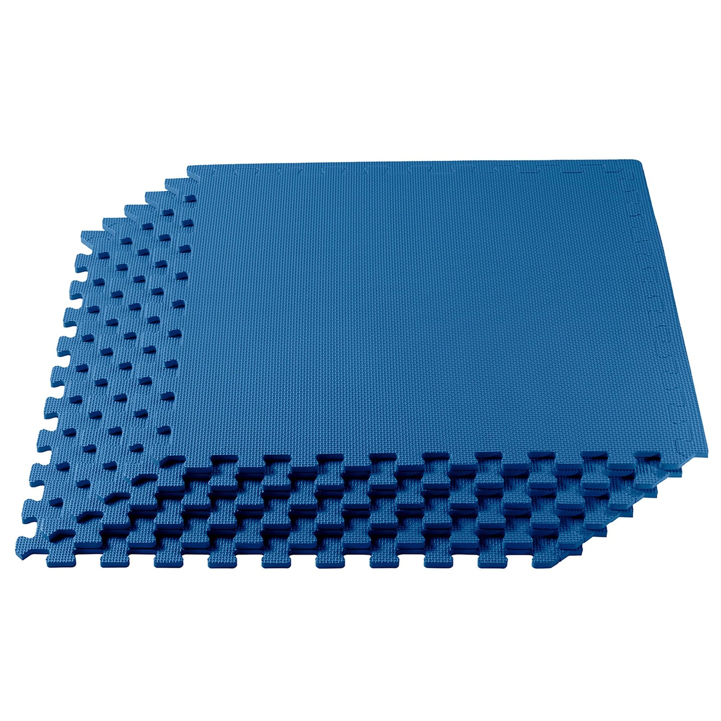 We Sell Mats 1/2 Inch Thickness Multipurpose EVA Foam Floor Tiles, Interlocking Floor Mat for Indoor Gym and Home Use, 24 in x 24 in, Blue