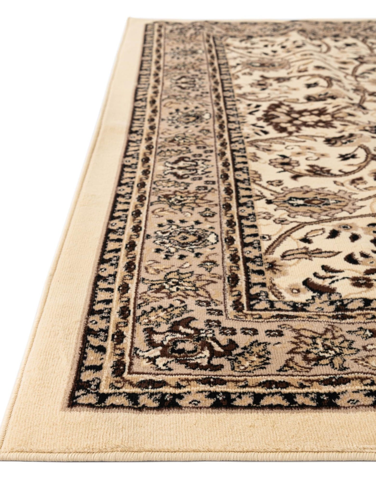 Unique Loom Sialk Hill Collection Area Rug - Washington (9' 10" x 14' 1" Rectangle, Ivory/ Beige)