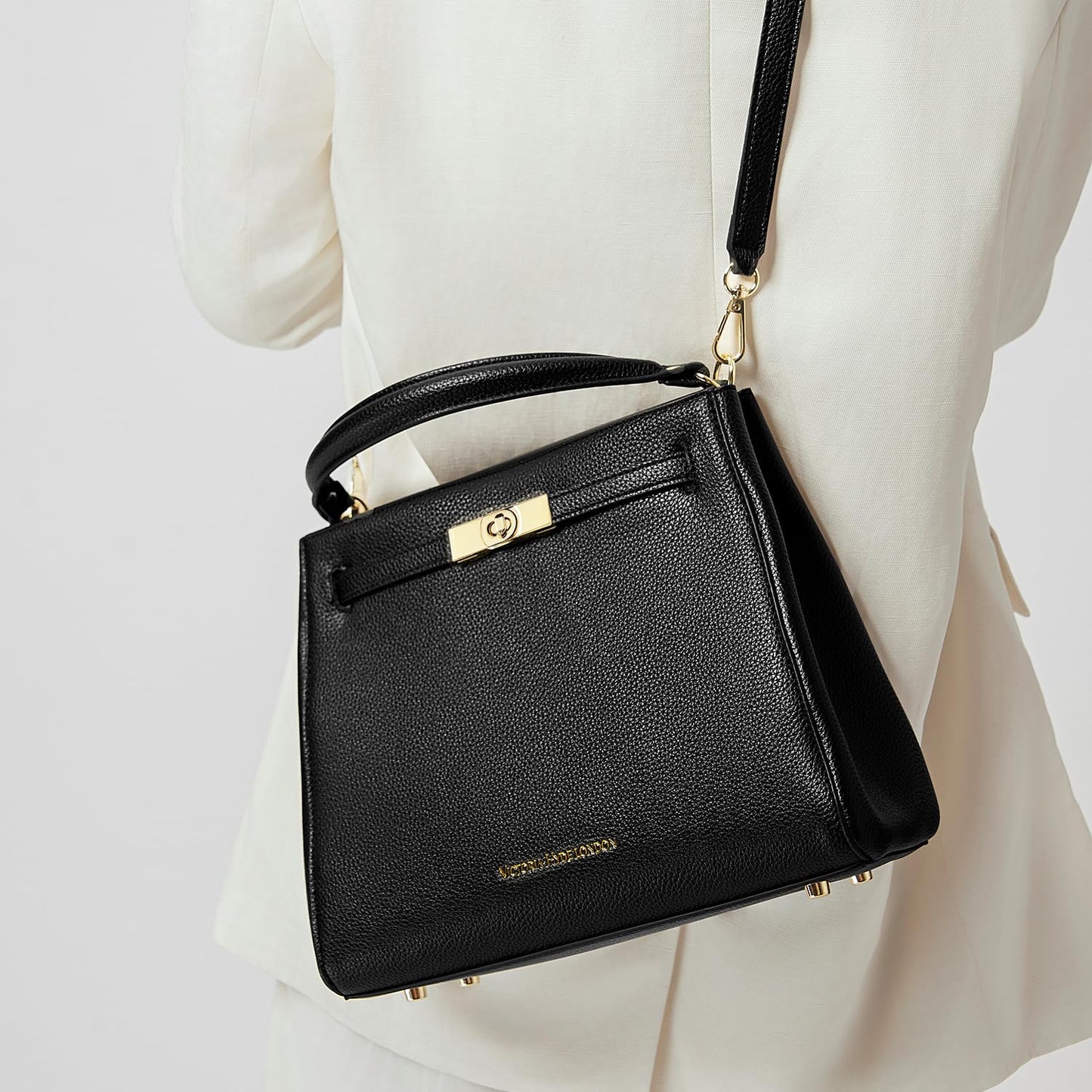 VICTORIA HYDE Handbags for Women, Women's Satchel Handbags (Black)
